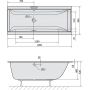 Polysan Cleo 13111S wanna prostokątna slim 180x90 cm zdj.2