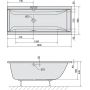 Polysan Cleo 13111 wanna prostokątna 180x90 cm zdj.2