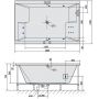 Polysan Dupla 13611H wanna z hydromasażem 180x120 cm prostokątna zdj.2