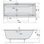 Polysan Cleo 27611S wanna prostokątna 150x75 cm zdj.2