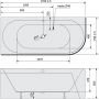 Polysan Viva 70119M wanna narożna 170x75 cm lewostronna biały zdj.2