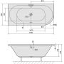 Polysan Viva 70119 wanna narożna 175x80 cm lewostronna biały zdj.2