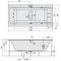 Polysan Marlene 71607H wanna z hydromasażem 190x90 cm prostokątna zdj.2