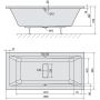 Polysan Marlene 71607S wanna prostokątna slim 190x90 cm zdj.2