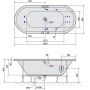 Polysan Viva 72179H wanna z hydromasażem 185x80 cm narożna symetryczna zdj.2