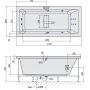 Polysan Marlene 72403H wanna z hydromasażem 170x80 cm prostokątna zdj.2