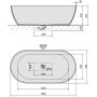 Polysan Reduta 72843 wanna wolnostojąca 150x75 cm zdj.2