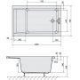 Polysan Jazz 72913 wanna prostokątna 120x75 cm zdj.2
