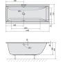 Polysan Cleo 73611S wanna prostokątna 160x70 cm zdj.2