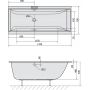 Polysan Cleo 74611S wanna prostokątna slim 170x70 cm zdj.2