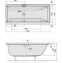 Polysan Cleo 74611 wanna prostokątna 170x70 cm zdj.2