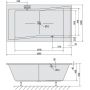 Polysan Quest 78511 wanna prostokątna 180x100 cm zdj.2