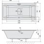 Polysan Marlene 78731S wanna prostokątna slim 200x90 cm zdj.2