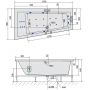 Polysan Adriana 81111HA wanna z hydromasażem 170x90 cm narożna asymetryczna zdj.2