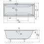 Polysan Cleo 93611S wanna prostokątna slim 160x75 cm zdj.2