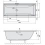 Polysan Cleo 93611 wanna prostokątna 160x75 cm zdj.2