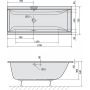 Polysan Cleo 94611 wanna prostokątna 170x75 cm zdj.2