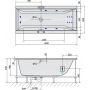 Polysan Cleo 95611H wanna z hydromasażem 180x80 cm prostokątna zdj.2