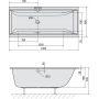 Polysan Cleo 95611S wanna prostokątna slim 180x80 cm zdj.2