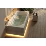 Schedline Celestia 3WSPCS1P18080 wanna z nośnikiem 180x80 cm biała zdj.5