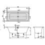 Villeroy & Boch Architectura UBA157ARE2V01 wanna prostokątna 150x70 cm biała zdj.2
