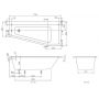 Villeroy & Boch Subway UBA178SUB3REV01 wanna narożna 170x80 cm prawostronna biały zdj.2