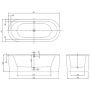 Villeroy & Boch Loop & Friends UBA180LFO7PDV01 wanna wolnostojąca 180x80 cm owalna biały zdj.2