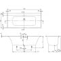 Villeroy & Boch Subway 3.0 UBQ170SBW2DV01 wanna prostokątna 170x75 cm zdj.2