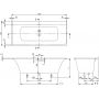 Villeroy & Boch Subway 3.0 UBQ170SBW2TDV01 wanna prostokątna 170x75 cm zdj.2