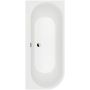 Villeroy & Boch Oberon 2.1 UBQ180OBN9CR00VDRW wanna przyścienna 180x80 cm biała zdj.3