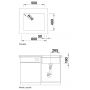 Blanco Subline 500-U 527170 zlewozmywak granitowy 53x46 cm biały zdj.3