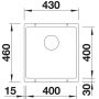Blanco Subline 400-U 527791 zlewozmywak granitowy 46x43 cm biały zdj.2