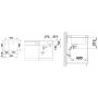 Blanco Subline 340/160-U 527818 zlewozmywak granitowy 55.5x46 cm czarny zdj.2