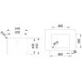 Blanco Claron 500-U 527834 zlewozmywak stalowy 54x44 cm stal zdj.2