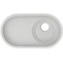 Blanco Oovalon 527990 zlewozmywak granitowy 75.6x43 cm biały zdj.1