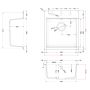 Elleci Time LG210240FBXCB zlewozmywak granitowy 51x45 cm czarny zdj.2