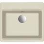 Elleci Time LG210539FIXCI zlewozmywak granitowy 57x51 cm biały zdj.1