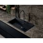 Elleci Best LKB13086 zlewozmywak granitowy 79x51 cm czarny zdj.3