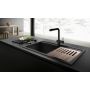 Elleci Best LKB13086 zlewozmywak granitowy 79x51 cm czarny zdj.6