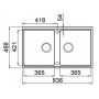 Elleci Best LKB45096BSO zlewozmywak granitowy 83.6x48.8 cm biały zdj.2