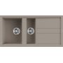Elleci Best LGB47543 zlewozmywak granitowy 100x51 cm beżowy zdj.1