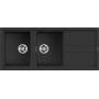 Elleci Best LGB50040 zlewozmywak granitowy 116x51 cm czarny zdj.1