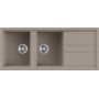 Elleci Best LGB50043 zlewozmywak granitowy 116x51 cm beżowy zdj.1