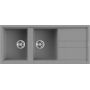 Elleci Best LGB50048 zlewozmywak granitowy 116x51 cm szary/grafitowy/onyx zdj.1