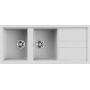 Elleci Best LGB50068 zlewozmywak granitowy 116x51 cm biały zdj.1