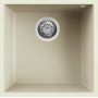 Elleci Quadra LGQ10262BSO zlewozmywak granitowy 44x44 cm biały zdj.1