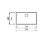 Elleci Quadra LKQ13088BSO zlewozmywak granitowy 76x44 cm zdj.2