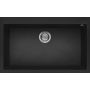 Elleci Quadra LGQ13040 zlewozmywak granitowy 79x50 cm czarny zdj.1