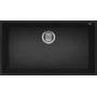 Elleci Quadra LGQ13040BSO zlewozmywak granitowy 76x44 cm czarny zdj.1