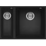 Elleci Quadra LGQ15040BSO zlewozmywak granitowy 56x44 cm czarny zdj.1
